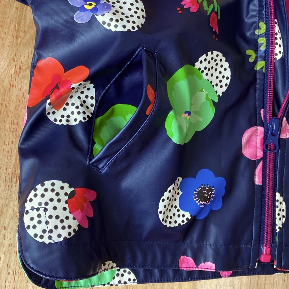 Catimini Alessio Floral Print Raincoat / Jacket. Size 18 Months - Picture 4 of 8